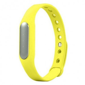iUni MI1 Fitnessarmband, ohne Display, bis zu 30 Tage Akkulaufzeit, eingehende Anrufe, Herzfrequenzmesser, gelb - Img 2