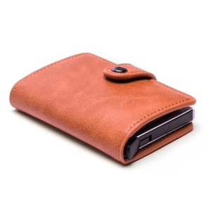 iUni P2 Wallet, RFID, 6-card slot, chocolate brown - Img 11