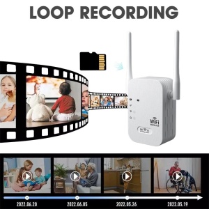 iUni RP1 Mini-WLAN-Kamera, Signalverstärker, Full HD, 16 GB, Live-Ansicht auf dem Smartphone - Img 4