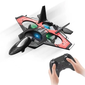 iUni S98 Самолет с дистанционно управление, Боен самолет, 360° Акробатика, Жироскоп, Удароустойчив, LED светлини - Img 2