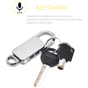 iUni SpyMic BR11 Plus Keyring, Spy Recorder, 8 GB Internal Memory, MP3 Player, Silver - Img 10