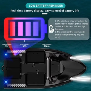 iUni V803 aasboot, GPS, 18.000 mAh, 4 reservoirs, 3 kg, 500 m, 15 km/u - Img 11
