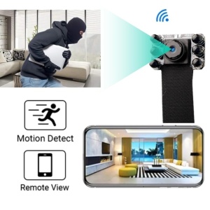 Modulare Spionagekamera iUni SpyCam IP23, 16 GB, Audio-Video, Nachtsicht, P2P - Img 5