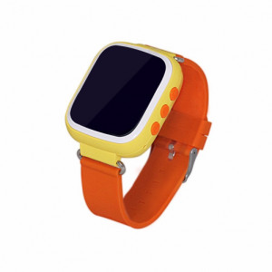 Smartwatch за деца iUni Kid90, GPS, вграден телефон, SOS бутон, Bluetooth, LCD 1.44 inch, Оранжев - Img 7
