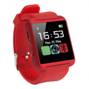 Smartwatch iUni U8+, Bluetooth, LCD 1.44 inch, Известия, Червен - Img 8