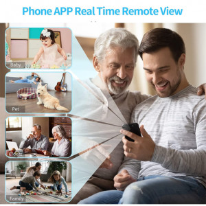 Κάμερα κατασκοπείας iUni W12, Wi-Fi, Full HD, αισθητήρας κίνησης, συναγερμός, ήχος-εικόνα - Img 10