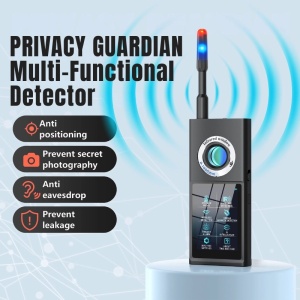 Детектор iUni F888 за Камери, Шпионски Микрофони и GPS Локатори, OLED сензорен екран, Smart AI, аларма срещу взлом, 50–8000 MHz - Img 2