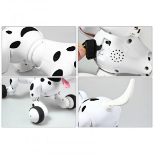 Интерактивен робот кучета iUni Smart-Dog, Дистанционно управление с 24 команди, Бял-черен - Img 9