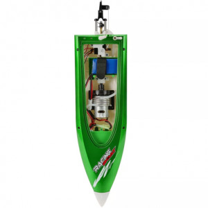 Лодка за дистанционно iUni FT009 Top Speed Racing Flipped Boat, Зелен - Img 11