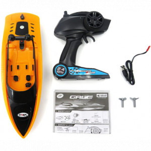 Лодка за дистанционно iUni RC Racing Boat Водоустойчив, 2.4Ghz Честота, Оранжев - Img 4