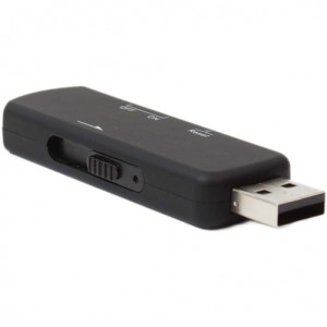 Шпионски микрофон USB стик SpyMic STK97, Диктофон, Вокална активация, 8 GB вътрешна памет, Черен - Img 12