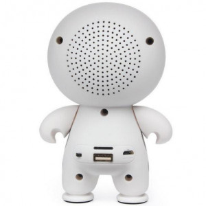 Bluetooth високоговорител iUni DF13, 500 mAh, 3W, USB, Слот карта TF, LED, Бяло - Img 5