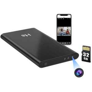 Externe batterij met spionagecamera iUni H8, Full HD, 32 GB, 5000 mAh, wifi, nachtzicht, bewegingsdetectie