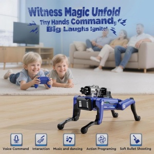 iUni 8020 Intelligenter Roboter für Hunde mit Pfeilwerfer, Fernbedienung, Sprachbefehlen und Bewegungsprogrammierung - Img 8