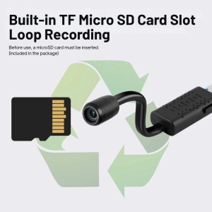iUni A12 USB мини камера, Wi-Fi, 16GB microSD карта, преглед на живо на телефона ви - Img 8