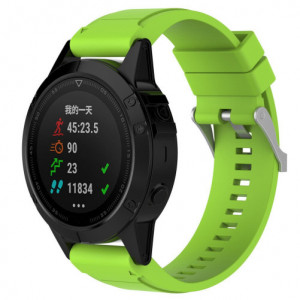 iUni-Armband 22 mm für Garmin Fenix 5, Silikon, hellgrün - Img 3