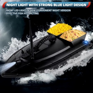 iUni FB01 aasboot, 2 accu's van 5200 mAh, 2 reservoirs, capaciteit 1,5 kg, 200 m, afstandsbediening 2,4 GHz - Img 4