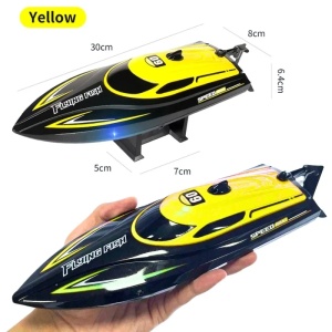 iUni HJ812 Boot met afstandsbediening, RC-raceboot, 25 km/u, 2,4 GHz, geel - Img 11