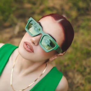 iUni iEye Retro-Sonnenbrille im eckigen Design, UV400, grün - Img 9