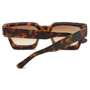 iUni iEye Retro-Sonnenbrille mit quadratischem Rahmen, UV400, braun - Img 3