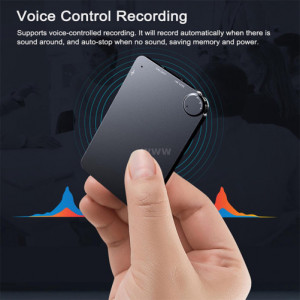 iUni K2 Мини шпионски диктофон, 32GB, 200 часа, гласово активиране, MP3 плейър - Img 5