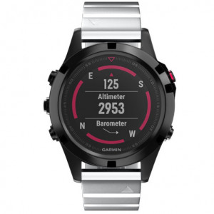 iUni Link Armband 26 mm für Garmin Fenix 3, Edelstahl, silberfarben - Img 3