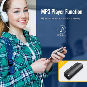 iUni Q70 Мини шпионски приемник, 32GB, гласово активиране, MP3 плейър - Img 9