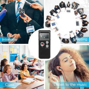 iUni SpyMic REP03 Mini Professional Voice Recorder, 8 GB internal memory, MP3 player - Img 9