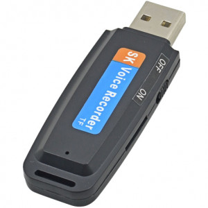 iUni SpyMic STK99 USB-Stick-Spionagemikrofon, Diktiergerät, Schwarz - Img 5