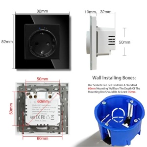 iUni SS1 Smart Socket, WiFi, 16A, мониторинг на потреблението, Smart Life / Tuya APP, съвместим с Alexa/Google Assistant, черен - Img 9
