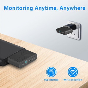 iUni TY9 Шпионска камера, Wi-Fi, HD, сензор за движение, аларма, аудио-видео - Img 11