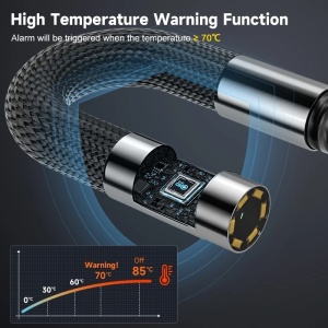 iUni VSP43-D Индустриална Автомобилна Инспекционна Камера, Въртяща се на 180°, Управление с Джойстик, 4.3" IPS Екран, Дължина на Кабела 1 м, 1080P, 8 Регулируеми Светодиода, Обектив 8.5mm, Водоустойчивост IP67, 3000mAh - Img 7