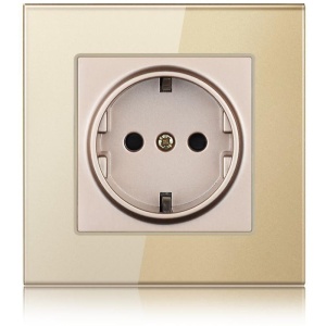 iUni WS1, 16 A, goudkleurig, contactdoos van gehard glas - Img 5