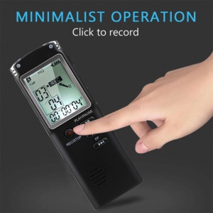 Professioneller Mini-Diktiergerät iUni SpyMic REP06, 8 GB interner Speicher, MP3-Player - Img 7