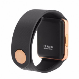 Smartwatch iUni GT08, телефон, Bluetooth, 1.3MP Камера, LCD дисплей против надраскване, Златист - Img 7