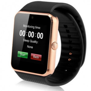Smartwatch iUni GT08s Plus, τηλέφωνο, κάμερα, Bluetooth, 1,54 ίντσες, χρυσό - Img 2