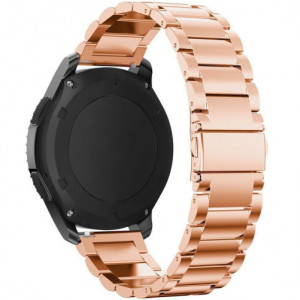 Λουράκι iUni 22 mm Μεταλλικό για Gear S3 Από ανοξείδωτο ατσάλι σε ροζ χρυσό - Img 2