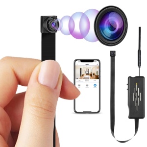 Μικρή μονάδα κάμερας iUni IP20, Wi-Fi, Υποδοχή κάρτας microSD, ζωντανή προβολή στο κινητό