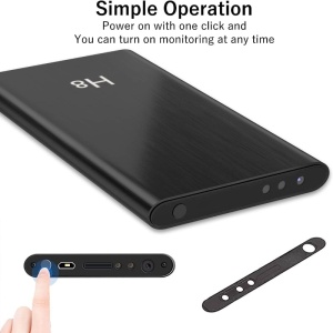 Външна батерия със шпионска камера iUni H8, Full HD, 64GB, 5000mAh, Wi-Fi, Нощно виждане, Детекция на движение - Img 6