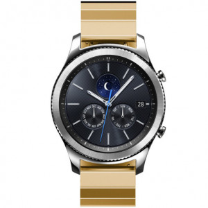 Каишка iUni Link Bracelet 20 мм за Gear S2 Стомана Златист - Img 6