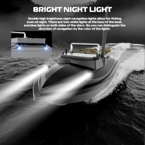 Лодка за риболовна стръв iUni V050, 500m, капацитет 2 кг, 12000mAh, 10km/h, 2.4GHz дистанционно управление - Img 7