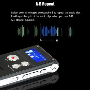 Мини професионален диктофон iUni SpyMic REP03, 8 GB вътрешна памет, MP3 Player - Img 7