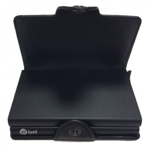 Портфейл iUni P3, RFID, слот за 12 карти, черен - Img 6