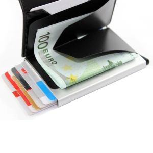 Портфейл RFID iUni P2, слот за 6 карти, черен - Img 7
