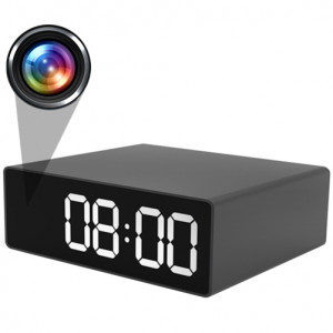 Часовник iUni SpyCam IP33, Wi-Fi, Full HD Шпионска камера, 150-градусов ъгъл, P2P, Нощно виждане, Сензор за движение - Img 3