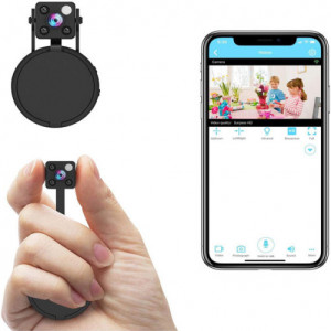 iUni A10 Mini-Spionagekamera, kabellos, Full HD 1080p, Audio-Video, Nachtsicht - Img 12