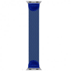 iUni-Armband für Apple Watch 1/2/3/4/5/6/7, Braided Solo Loop, 38 mm, Blau - Img 4