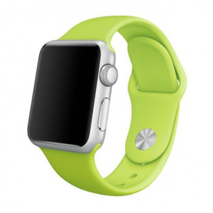 iUni-bandje voor Apple Watch 1/2/3/4/5/6/7 38 mm, elastomeer, groen - Img 7