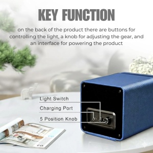 iUni Opwinddoos voor automatische horloges, Watch Winder, Eco-leer, Blauw - Img 8
