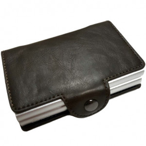 iUni P3 Wallet, RFID, 12-card slot, dark brown - Img 2